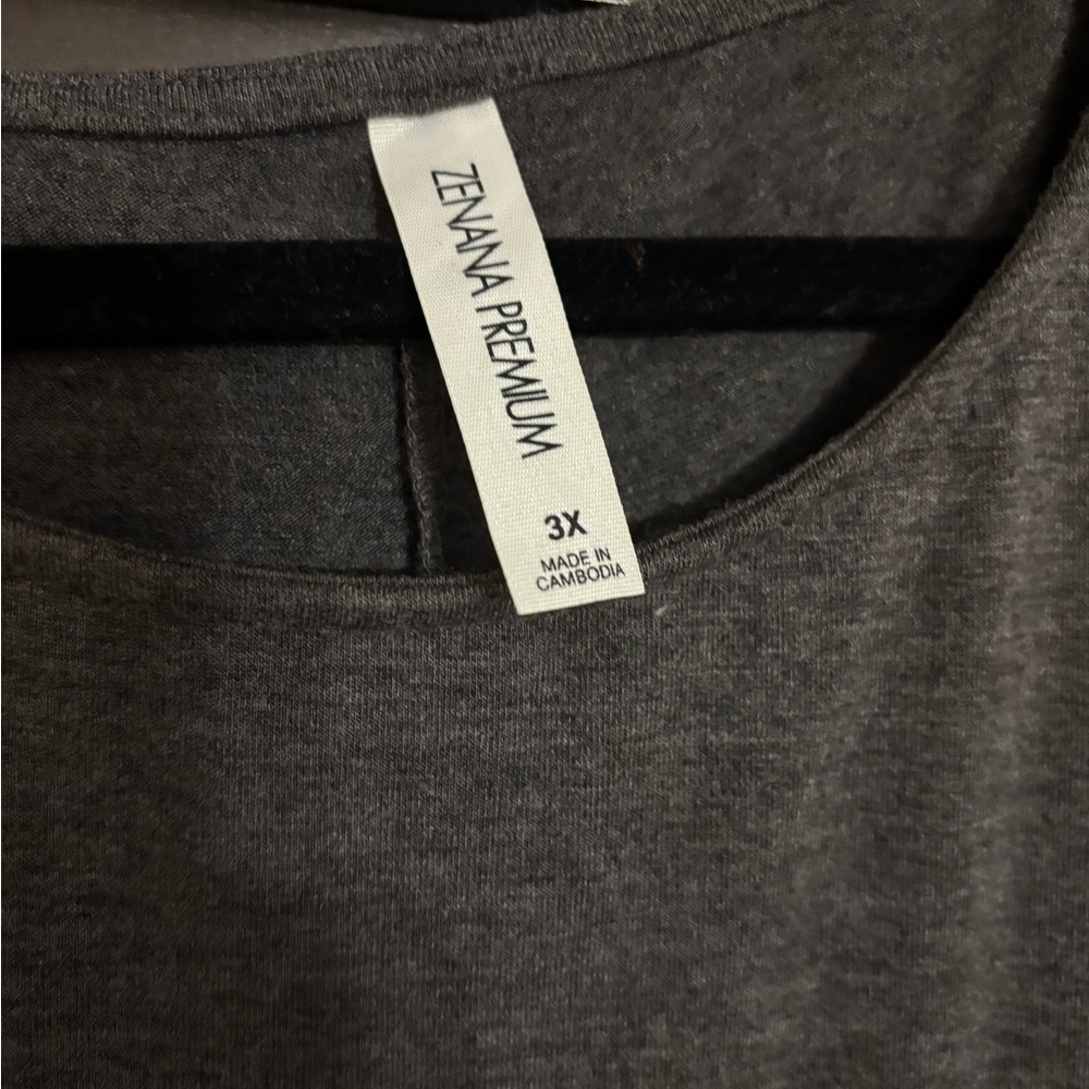 NWOT Zenana Charcoal Sleeveless Dress - Picture 2 of 2